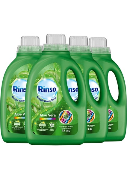 Sıvı Çamaşır Deterjanı Komple Bakım Serisi Aloe Vera Renkliler Için 1.5 L x4 fiyatları