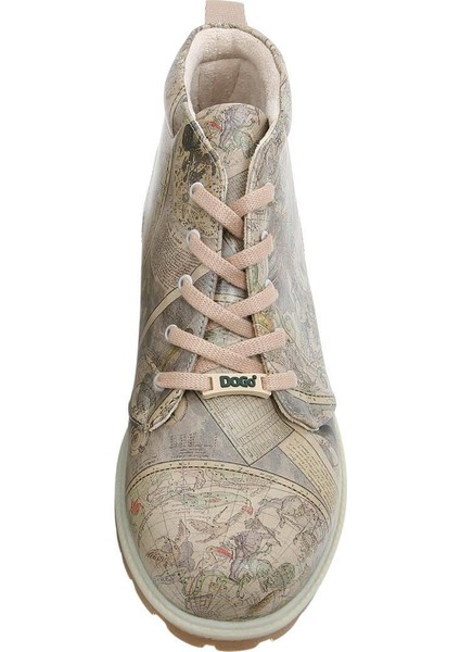 Erkek Vegan Deri Bej Bilekte Bot - Astronomy Map Tasarım indirimleri