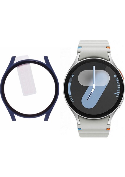 Samsung Galaxy Watch7 Temperli Cam Ekran Filmi ile 44MM Sert Pc Izle Kılıfı (Yurt Dışından)
