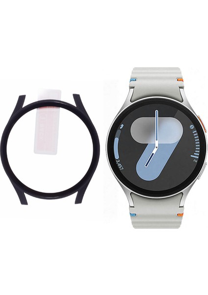 Samsung Galaxy Watch7 Temperli Cam Ekran Filmi ile 44MM Sert Pc Izle Kılıfı (Yurt Dışından)
