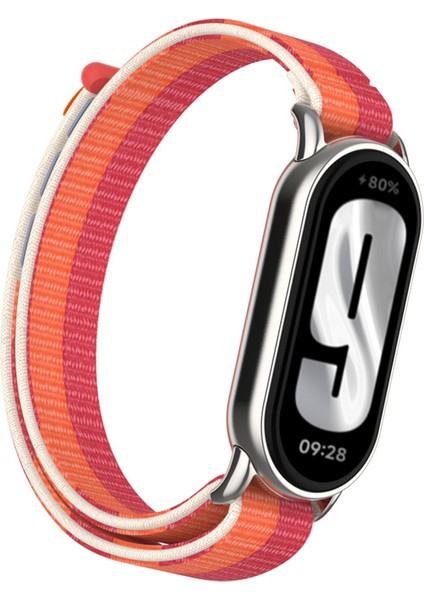 Xiaomi Mi Band 9 / Smart Band 8 Naylon Döngü Ayarlanabilir Bilek Bandı (Yurt Dışından)