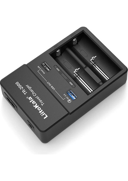 Lııtokala TR-2000 Universal AA/AAA/18650/14500/123A Akıllı Ikili Pil Şarj Cihazı Aleti fiyatları