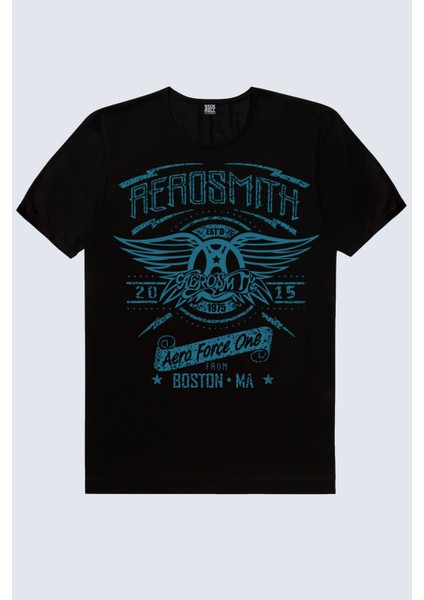 Aerosmith Siyah Kısa Kollu Erkek T-Shirt fiyatları