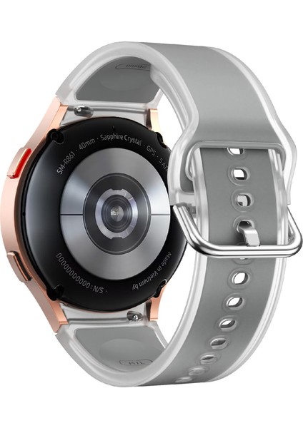 Samsung Galaxy Watch Fe/7/6/5/4 Şeffaf Tasarım Ayarlanabilir Silikon Kayış (Yurt Dışından)