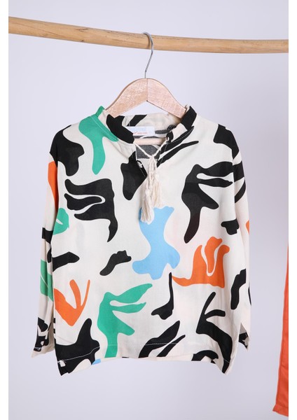 Babyhola Pamuk Bluz Pantolon Kız Erkek Çocuk Salaş Takım Renkli 1727 fiyatları