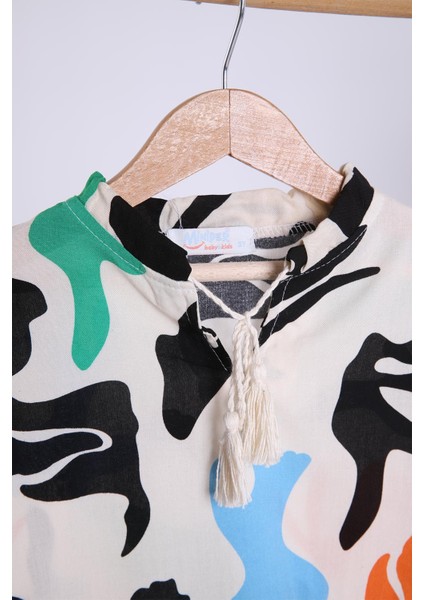 Babyhola Pamuk Bluz Pantolon Kız Erkek Çocuk Salaş Takım Renkli 1727 modelleri