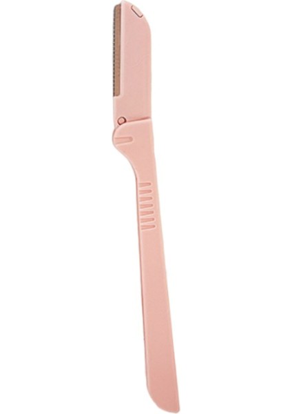 Kaş ve Yüz Usturası Açık Pembe Renk Kaş Alma ve Düzenleyici Tek Katlamalık Jilet