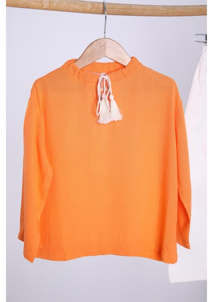 Babyhola Pamuk Bluz Kot Pantolon Kız Erkek Çocuk Salaş Takım Beyaz 1629 fiyatları