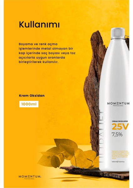 Kozmetik Krem Oksidan 25 Vol 1000 ml