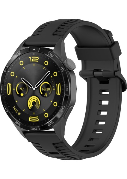 Huawei Watch 4/4 Pro / Gt 4 46MM Lastik Dokulu Silikon Saat Kayışı (Yurt Dışından) fiyatları