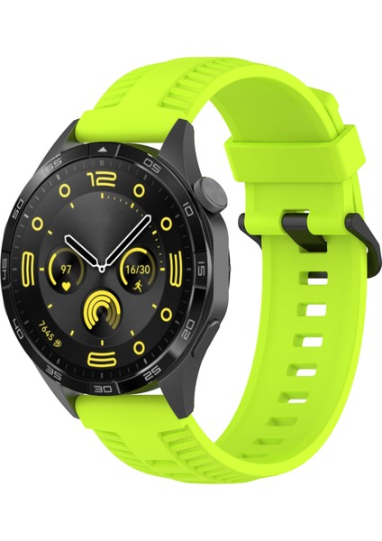 Huawei Watch 4/4 Pro / Gt 4 46MM Lastik Dokulu Silikon Saat Kayışı (Yurt Dışından) fiyatları