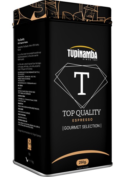 Top Quality Arabica Espresso Öğütülmüş Kahve 250 gr