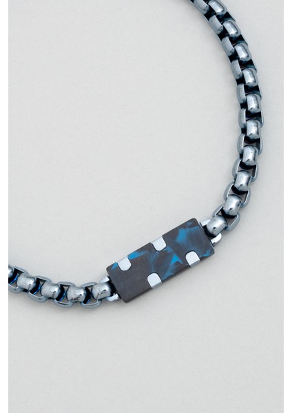 Karbon Fiber Detatylı 21 cm Çelik Erkek Bileklik fiyatları