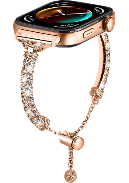 Huawei Watch Fit 3 Metal Bant Rhinestones Dekorlu Bileklik Kayışı (Yurt Dışından) fiyatları