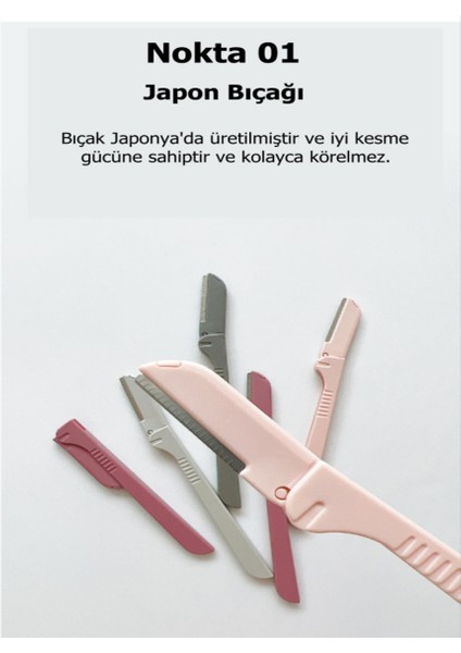 Kaş ve Yüz Usturası Açık Gri Renk Kaş Alma ve Düzenleyici Tek Katlamalık Jilet fırsatları