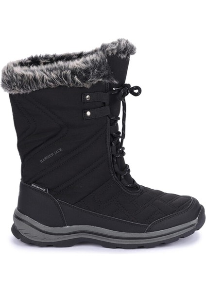 Usoa Siyah Kadın Waterproof Kar Bot 20109 V2