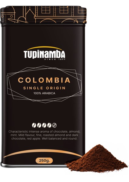 Colombia Huila Single Origin Öğütülmüş Filtre Kahve 250 gr