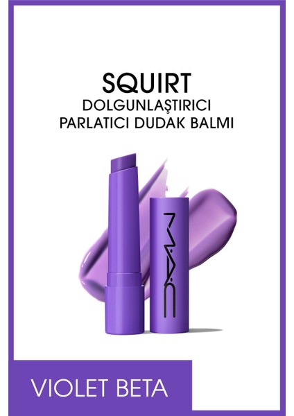 Squirt Dolgunlaştırıcı Parlatıcı Dudak Balmı - (RENK: VİOLET BETA)-2.3g