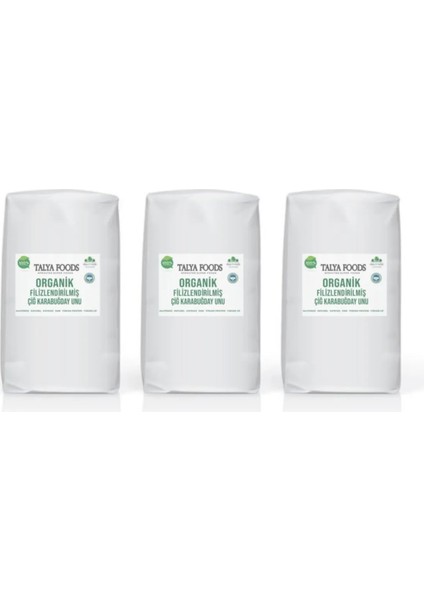 Filizlendirilmiş Çiğ Karabuğday Unu 3 x 2 kg