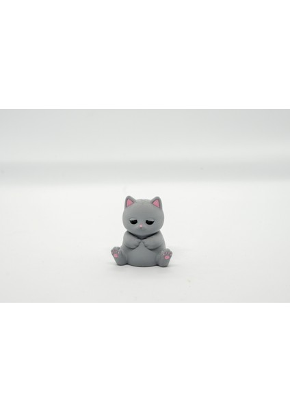 Oturan Kedi 3D Hareketsiz Model
