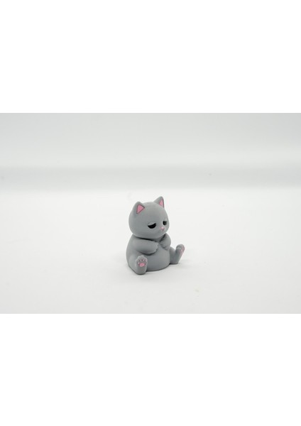 Oturan Kedi 3D Hareketsiz Model