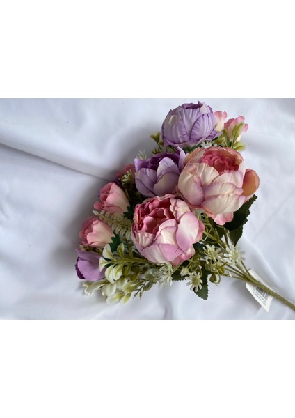 30 cm Küçük Boy Yapay Çiçek Dekor Çiçeği Masa Çiçeği Organizasyon Çiçeği Çiçek Buket Renkli Çiçek