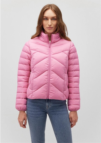 Mavı M110698-85523 Ayısıgı Leylak Kadın Slım Dık Yaka Sısme Mont modelleri