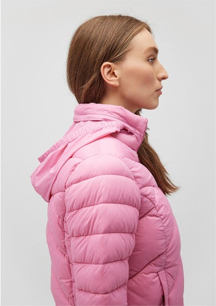 Mavı M110698-85523 Ayısıgı Leylak Kadın Slım Dık Yaka Sısme Mont indirimleri