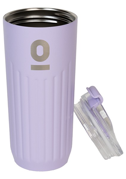 Paslanmaz Çelik Mor Mug Termos 600 ml No:63