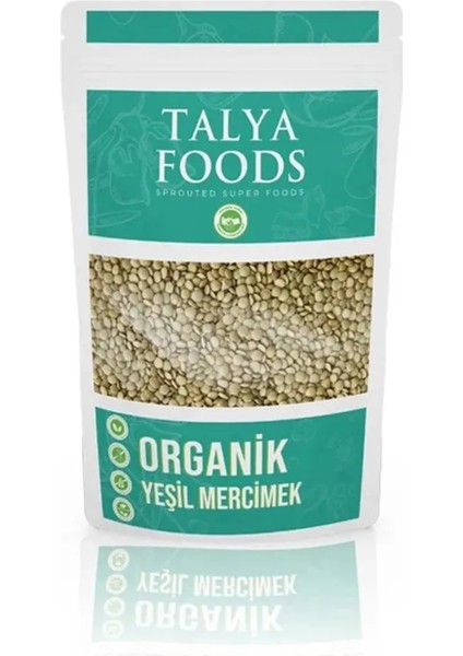 Organik Yeşil Mercimek Tane 500 gr