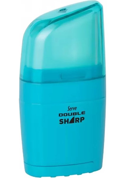 Double Sharp Silgili Kalemtraş Gök Mavisi