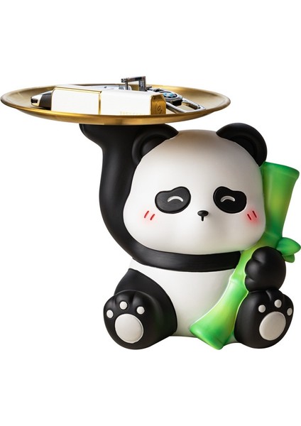 Yaratıcı Panda Tepsisi Giriş Anahtarı Depolama Süsleri (Yurt Dışından)