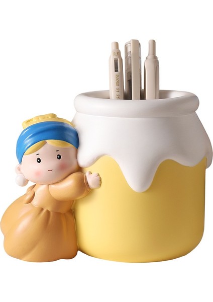 Yaratıcı Yeni Inci Kız Kalem Tutucu Depolama Masaüstü (Yurt Dışından)