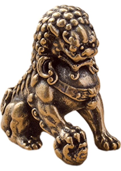 Pirinç Mini Çin Heykeli Hatı Dekorasyonu Feng Shui Sol (Yurt Dışından) modelleri