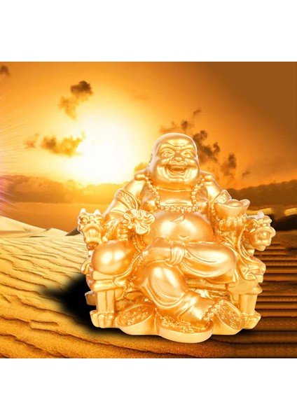 Reçine Buda Heykelleri Heykel Minyatür Figür Raf Koleksiyonu Altın (Yurt Dışından) indirimleri