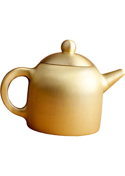 Çin Pirinç Çaydanlı Heykel Fengshui Ev Oturma Odası Veranda 6.5cmx4.5cm (Yurt Dışından) indirimleri
