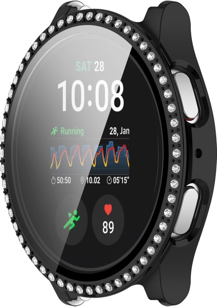 Samsung Galaxy Watch7 40MM Rhinestone Dekor Pc Izle Kılıfı Temperli Cam Filmi ile (Yurt Dışından) fiyatları