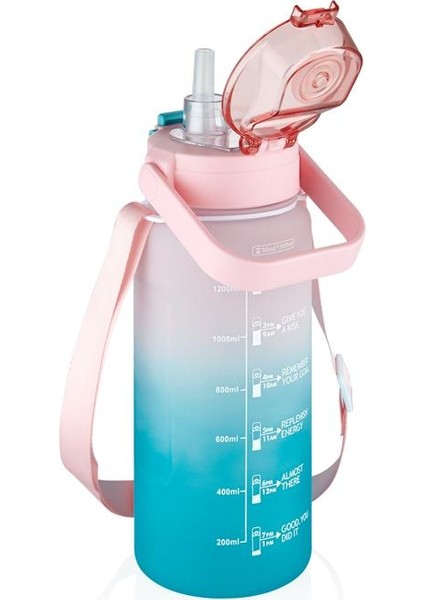 Su Matarası 1500ML VGN2213T Pembe Turkuaz