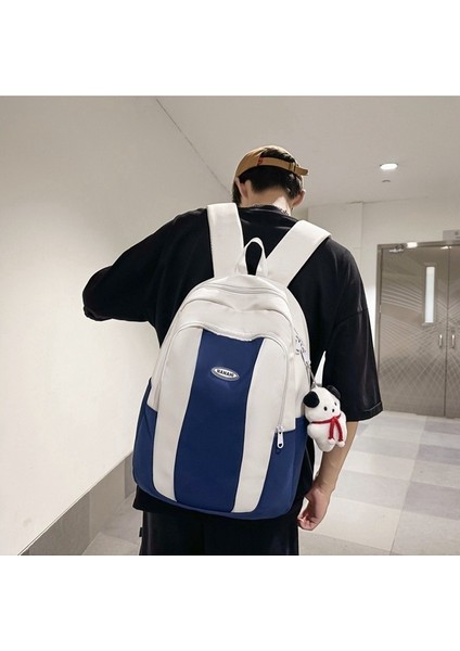 2024 Yeni Stil Sırt Çantası Basit Üniversite Öğrencisi Seyahat Gezisi Öğrenci Okul Çantası Ortaokul Öğrencisi Lise Öğrencisi Büyük Kapasiteli (Yurt Dışından)