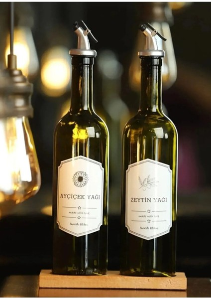 2 Adet Amber 750ML Yağlık Yağdanlık Damlatmaz Sızdırmaz Sosluk Sirkelik 1 Adet Ahşap Stand fiyatları