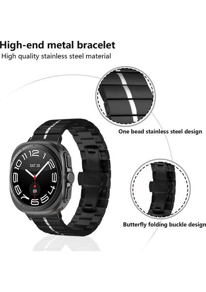 Samsung Galaxy Watch Ultra 47MM Şık Paslanmaz Çelik Saat Bandı (Yurt Dışından) fiyatları