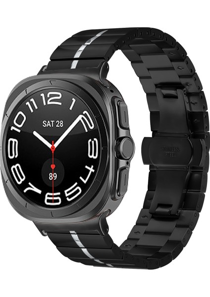 Samsung Galaxy Watch Ultra 47MM Şık Paslanmaz Çelik Saat Bandı (Yurt Dışından) indirimleri