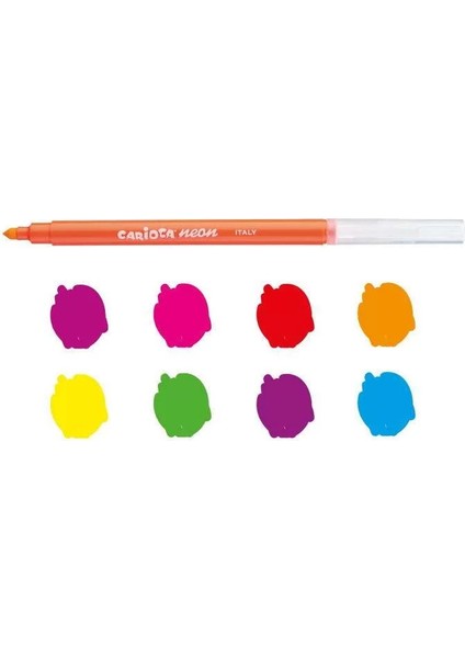 42785 Neon Süper Yıkanabilir Keçeli Kalem 8 Renk modelleri