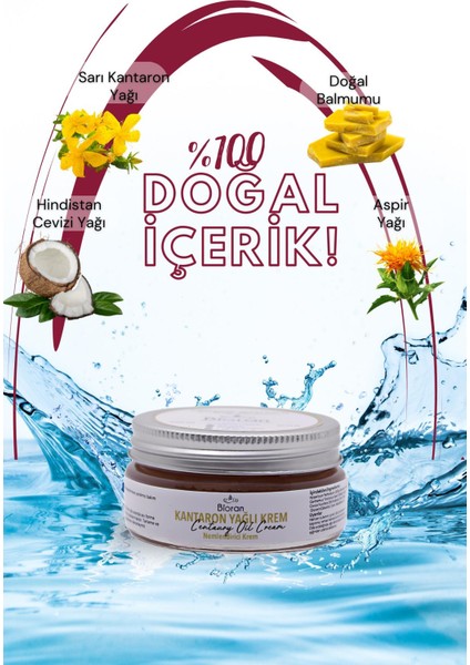 Kantaron Yağlı Yoğun Bakım Kremi 40 Ml. %100 Doğal