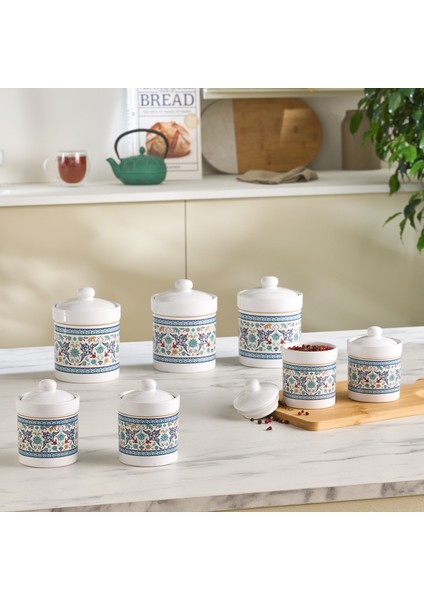 Beylerbeyi 7'li Silikonlu Kapak Baharat Takımı