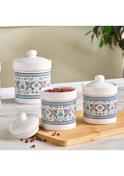 Beylerbeyi 7'li Silikonlu Kapak Baharat Takımı modelleri