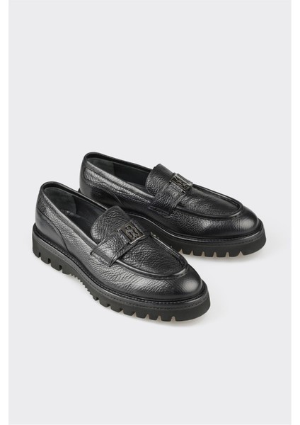 Siyah Deri Erkek Klasik Loafer fiyatları