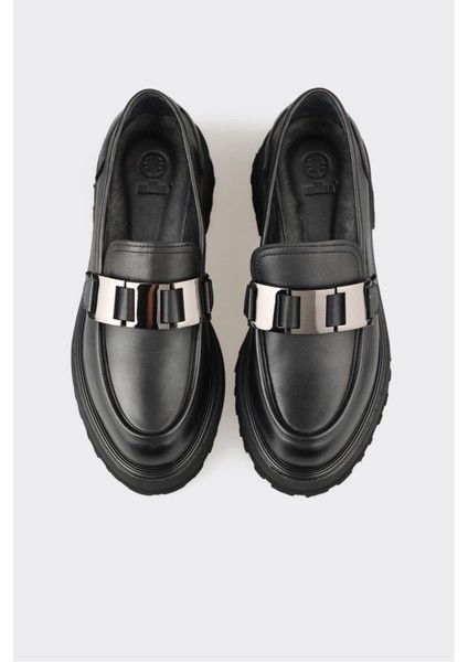 Siyah Deri Kadın Günlük Ayakkabı fırsatları