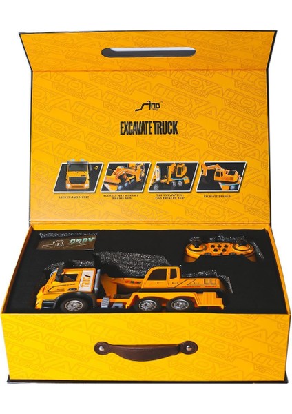 HJ8001-2 Kumandalı Metal Excavate Truck -Gepettoys