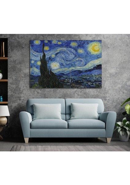Yıldızlı Gece Kanvas Tablo Van Gogh Yıldızlı Gece Tablo